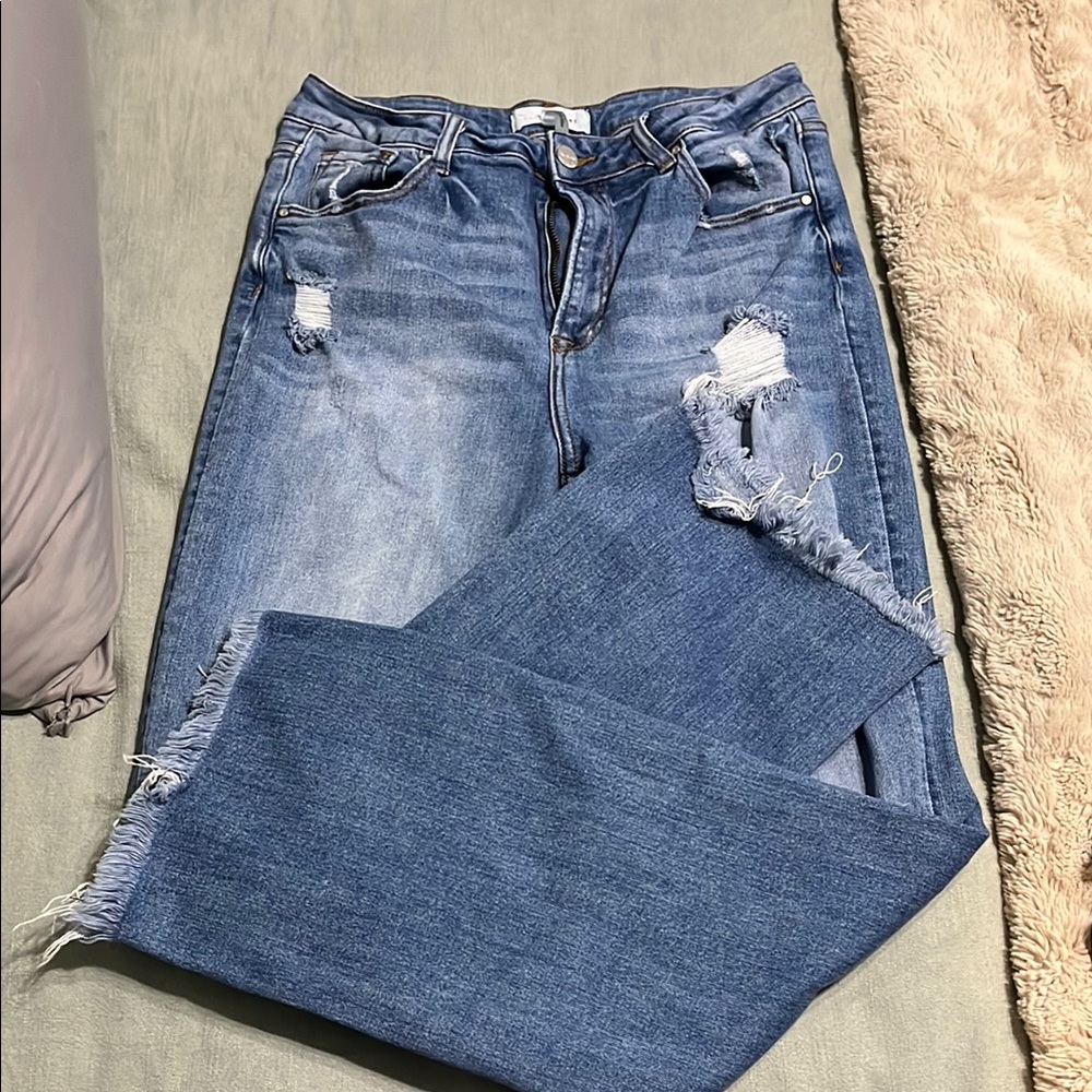Classic Blue Straight Leg Jeans